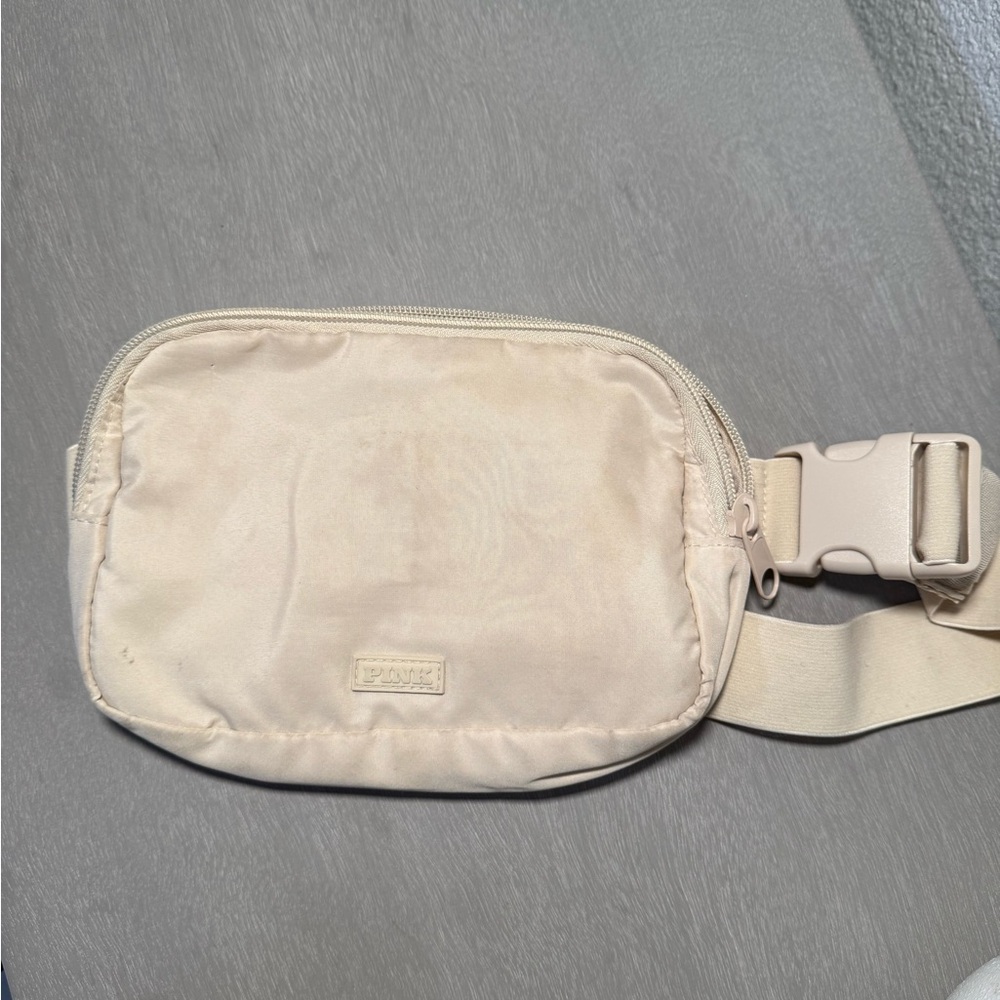 Cream PINK Belt Bag